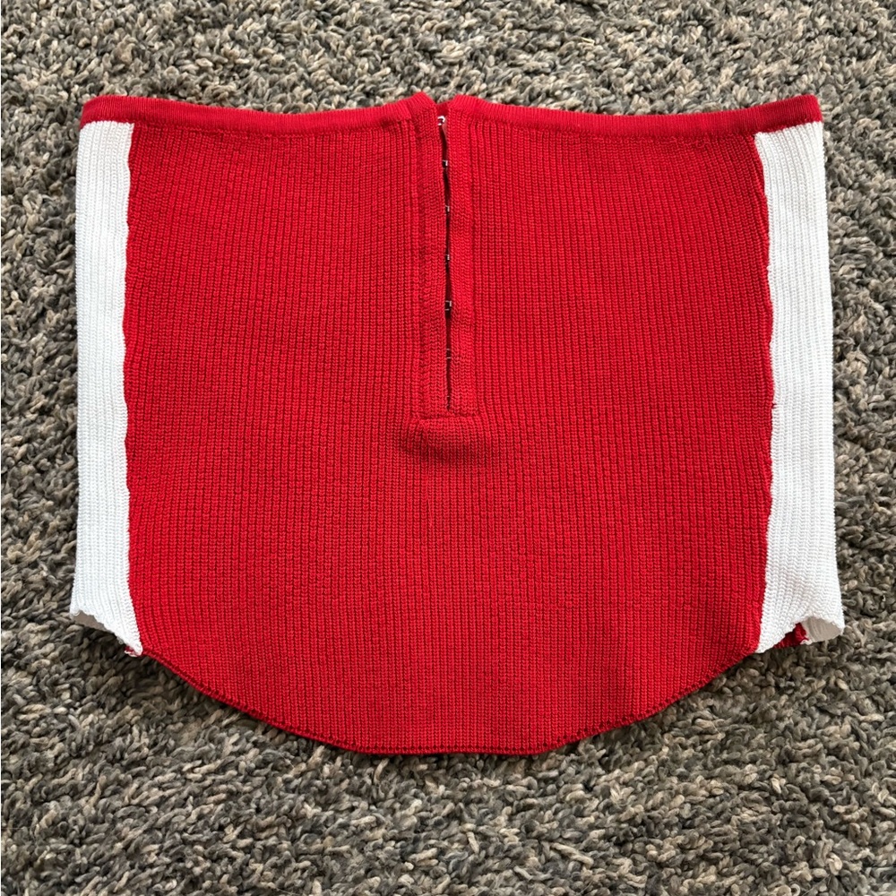 Red and White Kids Bottoms